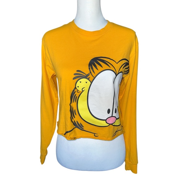 Garfield Long Sleeve Unisex - Yellow Graphic Print🌵🦎 - Picture 1 of 3